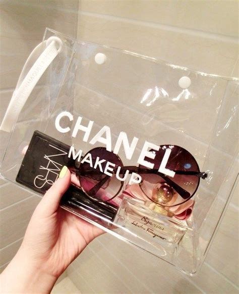 transparent makeup bag chanel|Chanel gift with purchase bag.